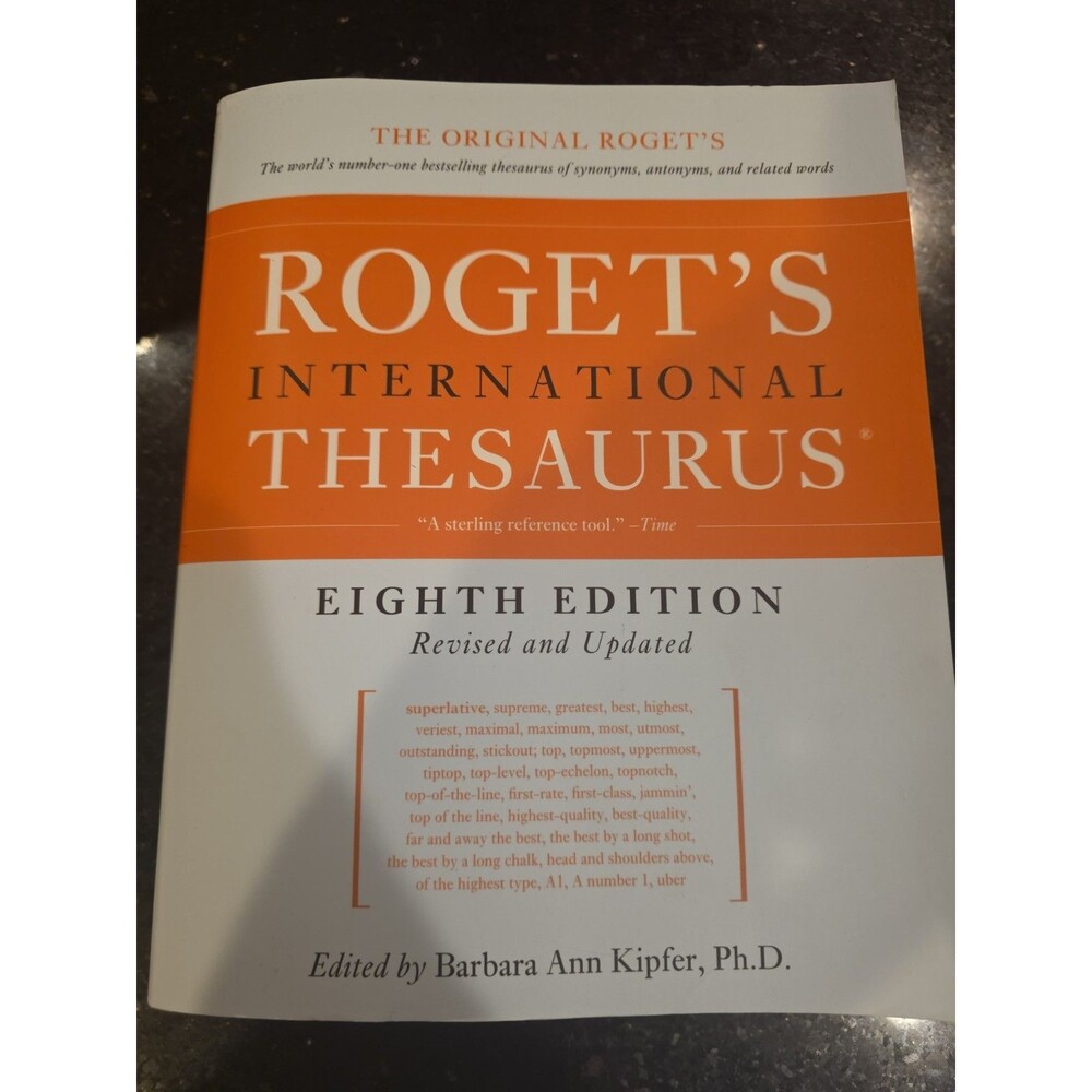 Roget's International Thesaurus, 8th Edition Paperback Barbara An